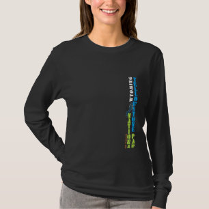 T-shirt Wyoming Usa Randonnée Nature Lover Amateur extérie