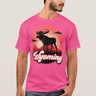 T-shirt Wyoming Vacances Usa Amérique Cheyenne Randonnée F
