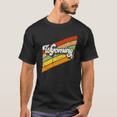 T-shirt Wyoming vintage 80s Retro (Devant)