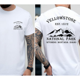 T-shirt Wyoming Vintage Parc national de Yellowstone