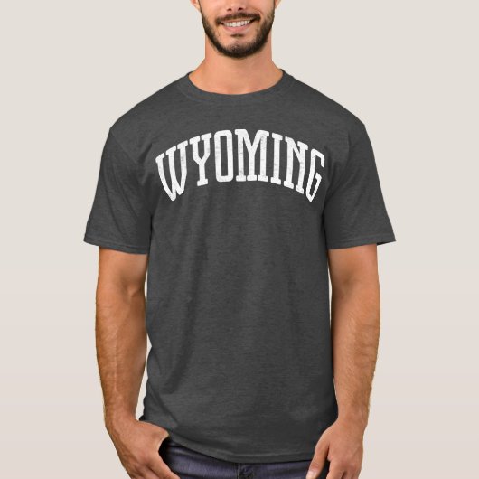T-shirt Wyoming Vintage Style vintage (Devant)