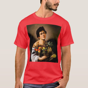 T-shirt x27Boy avec un panier de fruits27