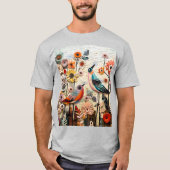 T-shirt X9 design filigrané - Pour les fleurs d'amour des  (Devant)