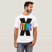 T-shirt X-Citation Excitant Black Rainbow Lettres d'origin (Devant entier)