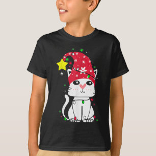 T-shirt X-Mas Cat Tree, Xmas Pet Cats Aimer Propriétaire A