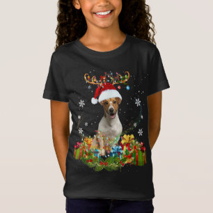 T-Shirt X-Mas Fox lumières de Noël Drôle dessin animal sau