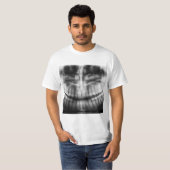 T-shirt X-Ray Teeth Bouche sourire noir et blanc (Devant entier)