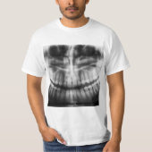 T-shirt X-Ray Teeth Bouche sourire noir et blanc (Devant)