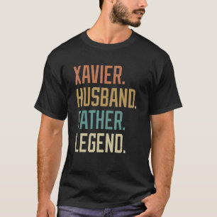 T-shirt Xavier Husband père légende Fête des pères Rétro
