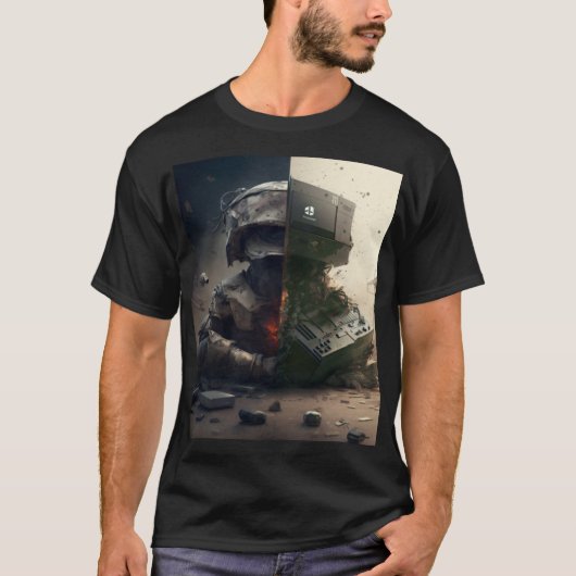 T-shirt Xbox vs PlayStaytion (Devant)