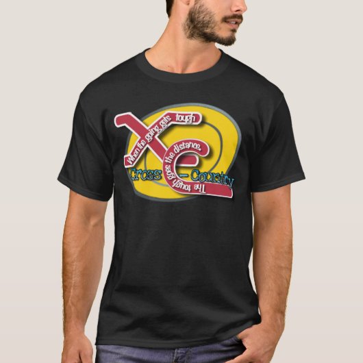 T-SHIRT XC DEVISE DURE - PAYS CROISÉ (Devant)
