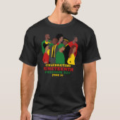 T-shirt Xe | African American Freedom Day Black (Devant)