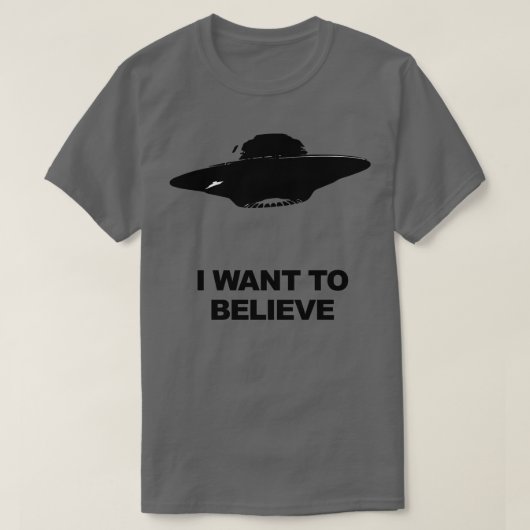 T-shirt XFiles Je veux croire (Design devant)