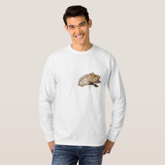 T-shirt Xiphactinus, Tarbosaurus et Oviraptor (Devant entier)