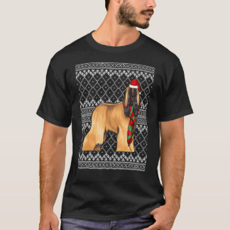 T-shirt Xmas Afghan Hound Père Noël Casquette laid Noël