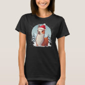 T-shirt Xmas Alpaca Père Noël sur Noël Llama (Devant)