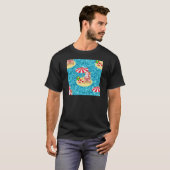 T-shirt xmas beach santa claus (Devant entier)