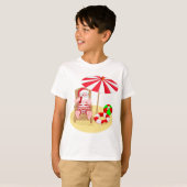 T-shirt xmas beach santa claus (Devant entier)