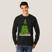 T-shirt Xmas Decorations Santa Belgian Malinois Dog Christ (Devant entier)