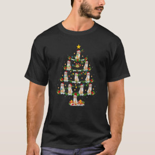 T-shirt Xmas éclaire le berger australien Chien de Noël Ar