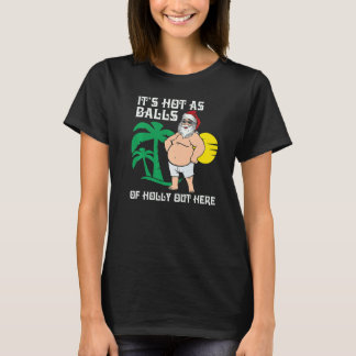 T-shirt Xmas En Juillet Chaud Santa Été Noël Mignon Grap