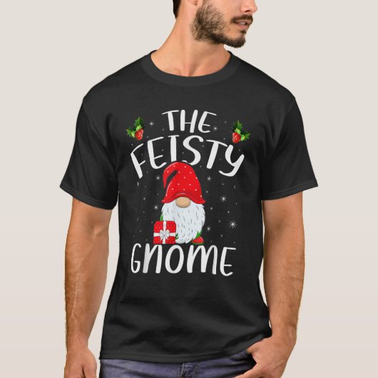 T-shirt Xmas Holiday Family Matching The Feisty Gnome Chri (Devant)
