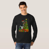 T-shirt Xmas Holiday Santa Rhodesian Ridgeback Dog Christm (Devant entier)