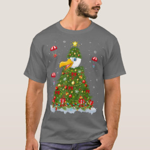 T-shirt Xmas Light Matching Famille Drôle de Mouette Oisea