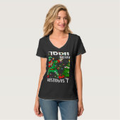 T-shirt Xmas Lighting Elf Dabbing Around The Christmas Tre (Devant entier)