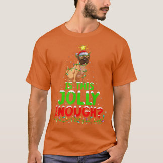 T-shirt Xmas Lighting Is This Jolly Enough Bulldog Christm