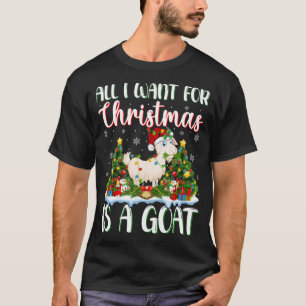 T-shirt Xmas Lighting Père Noël Tout Ce Que Je Veux Pour N
