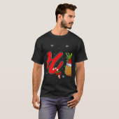 T-shirt Xmas Lights Pineapple Ho3 Ho Ho Ho Pineapple Chris (Devant entier)