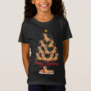 T-Shirt Xmas Lights style sucré moche Père Noël Aardvark C