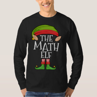 T-shirt Xmas Math Elf Correspondant Enfants Noël Famille E