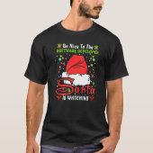 T-shirt Xmas Pajamas Soyez Gentil Pour Le Développeur Logi (Devant)
