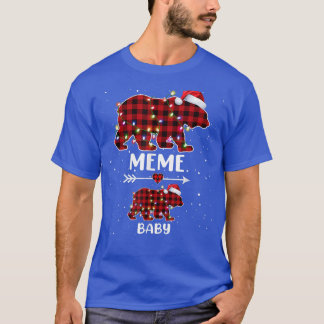 T-shirt Xmas Plaid Bear Meme Baby Polar Pregnancy Announce