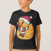 T-shirt Xmas Rubber Ducky Duckie Duck Noël Cadeau mignonne (Devant)