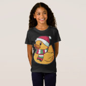T-Shirt Xmas Rubber Ducky Duckie Duck Noël Cadeau mignonne (Devant entier)