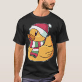 T-shirt Xmas Rubber Ducky Duckie Duck Noël Cadeau mignonne (Devant)