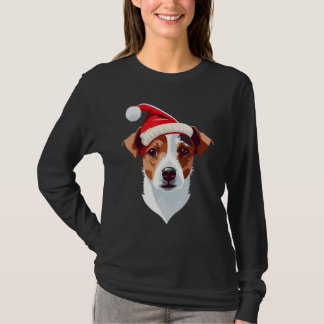 T-shirt Xmas Santa on Christmas Jack Russell Terrier