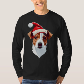 T-shirt Xmas Santa on Christmas Jack Russell Terrier