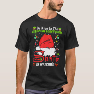 T-shirt Xmas Soyez Gentil À L'Infirmière Chris De L'Examen
