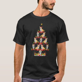 T-shirt Xmas Vacances Père Noël Cardigan Chien Corgi Gallo