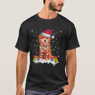 T-shirt Xmas Zuchon Chien portant le chapeau du Père Noël 
