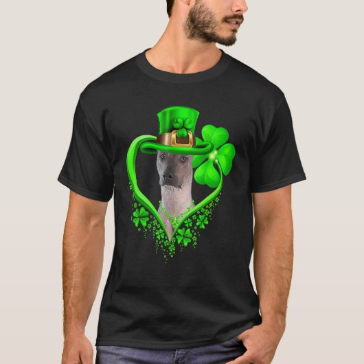 T-shirt Xoloitzcuintli Dog St Patricks Day Lover Irish Sha (Devant)