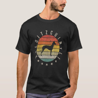 T-shirt Xoloitzcuintli Paw Vintage Retro Papa Maman Femme