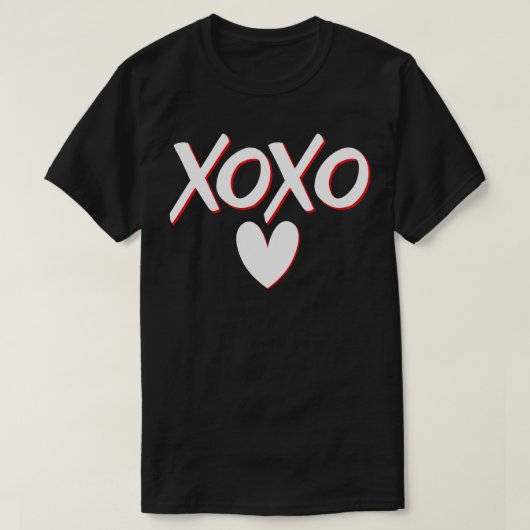 T-shirt XOXO Amour de Valentines Jour 1 (Design devant)