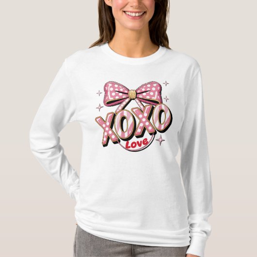 T-shirt XOXO Amour Saint-Valentin (Devant)