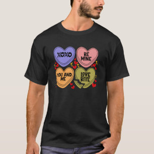 T-shirt Xoxo Be Mine Love Bite You And Me Candy Heart Vale