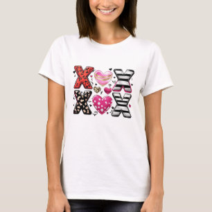 T-shirt XOXO Coeurs tendance Love & Hugs Design